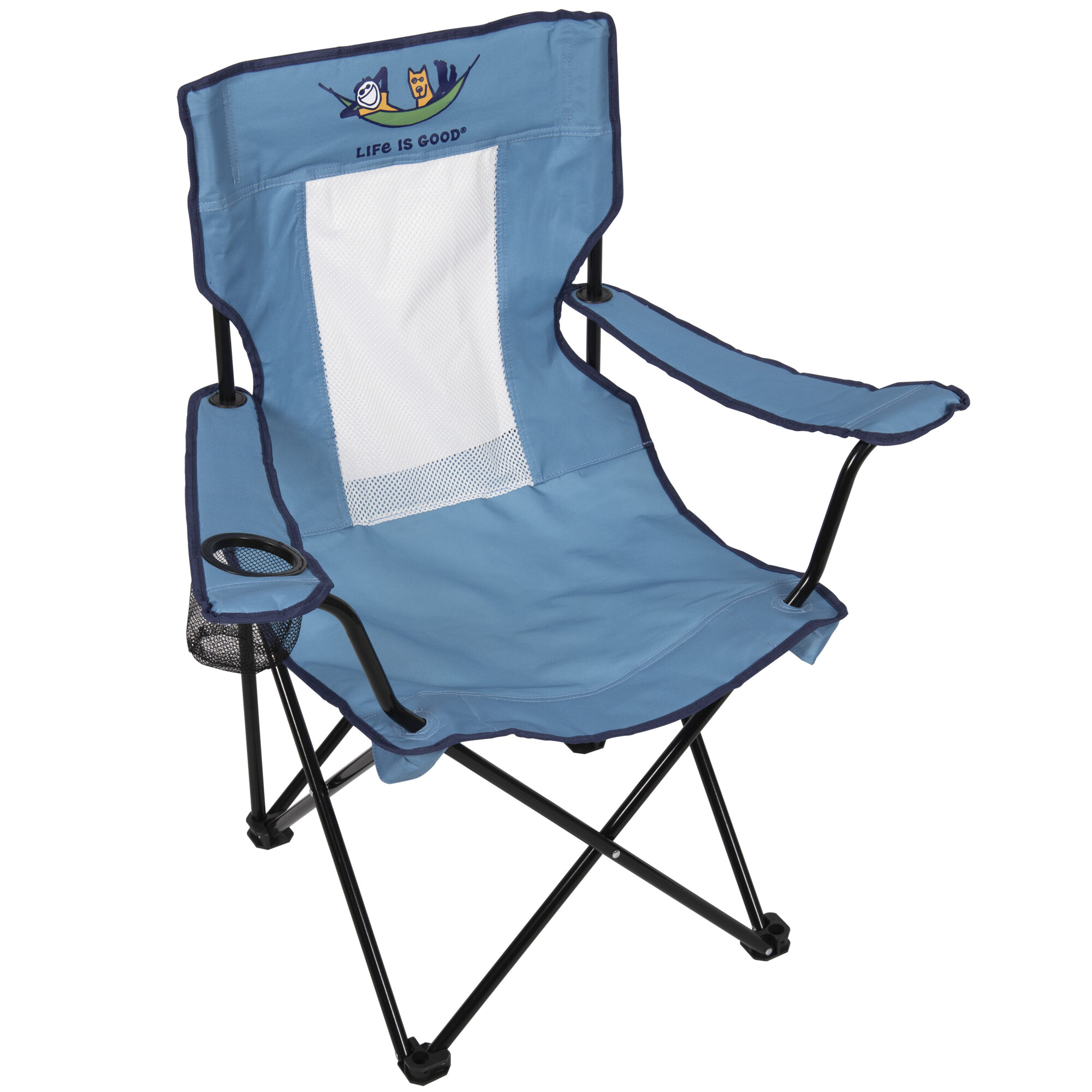 Rio Brands, Life is Good Mesh Back Quad Chair, Model# QC121LG-24SL-1